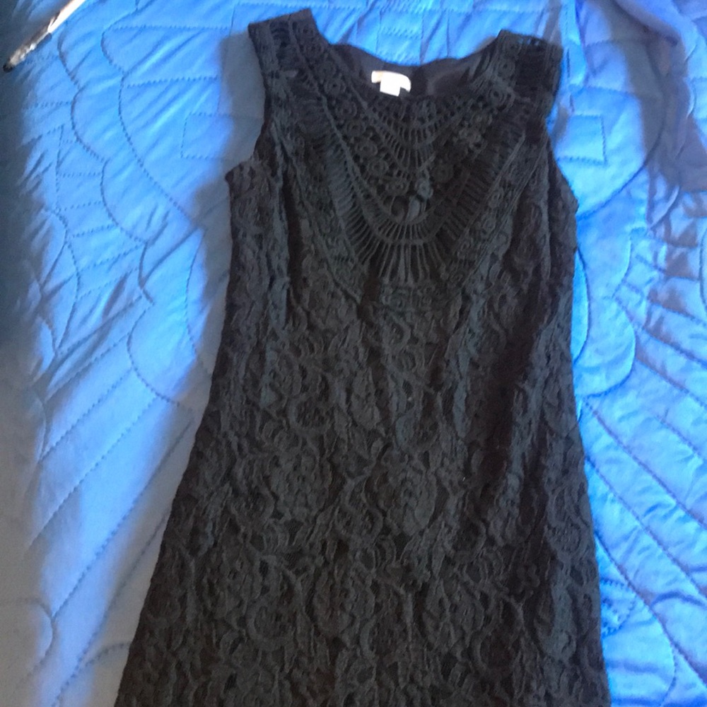 Black mini dress